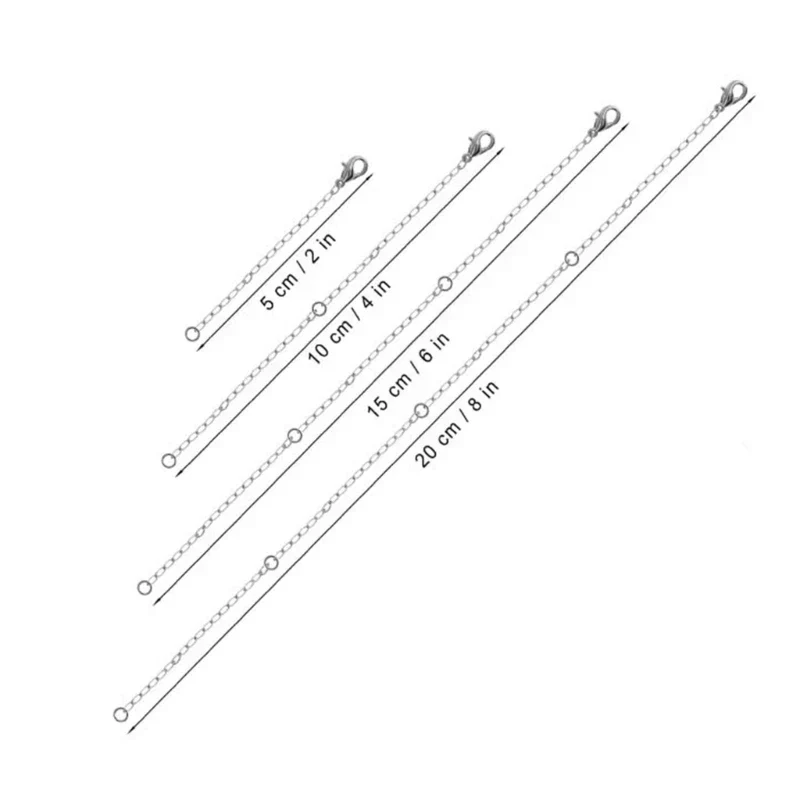 4pc Necklace Extender (2-8 in) (5-20 cm) - Image 4