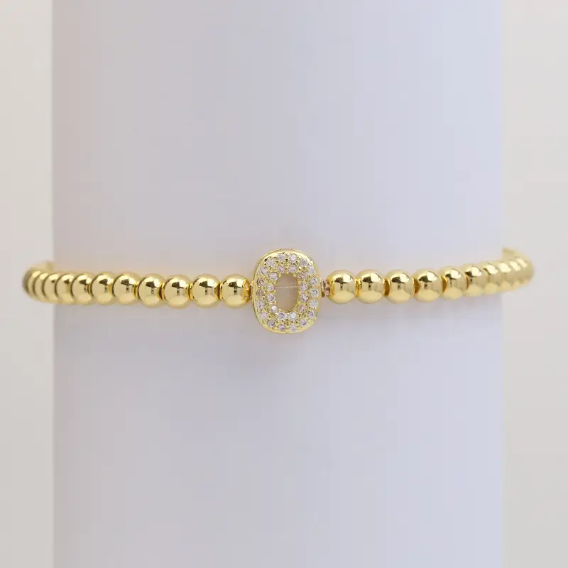 A-Z Bubble Initial Beaded Bracelet - Image 16