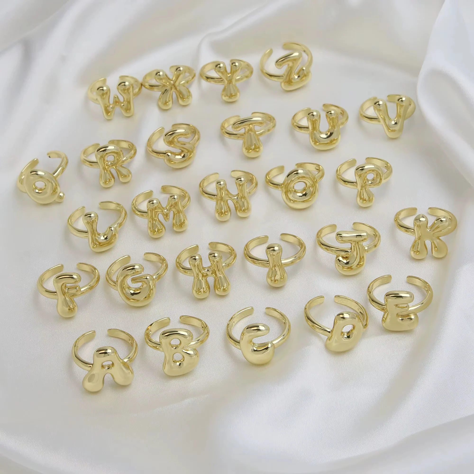 A-Z Bubble Initial Ring - Image 3
