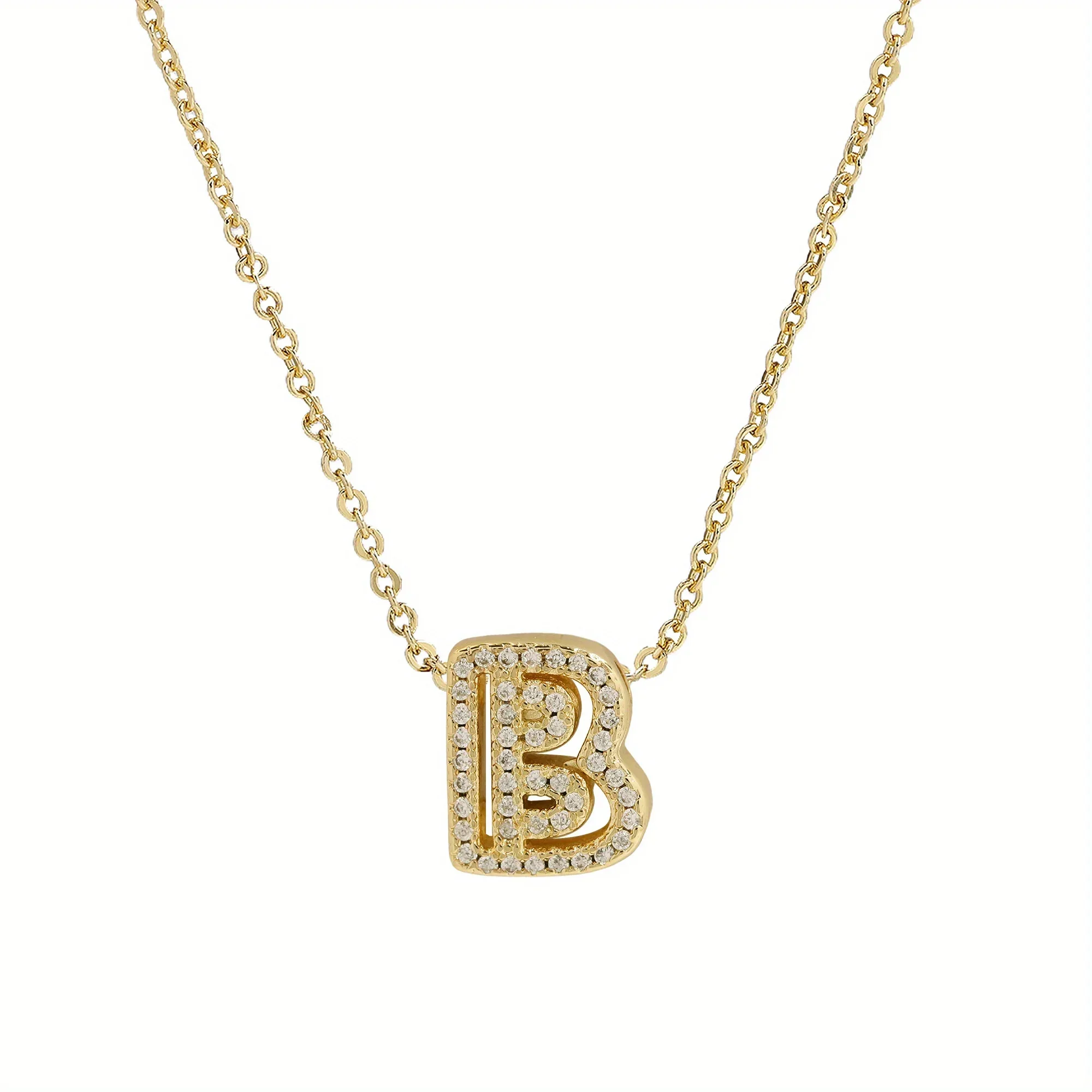 A-Z Diamond Initial Necklace - Image 3