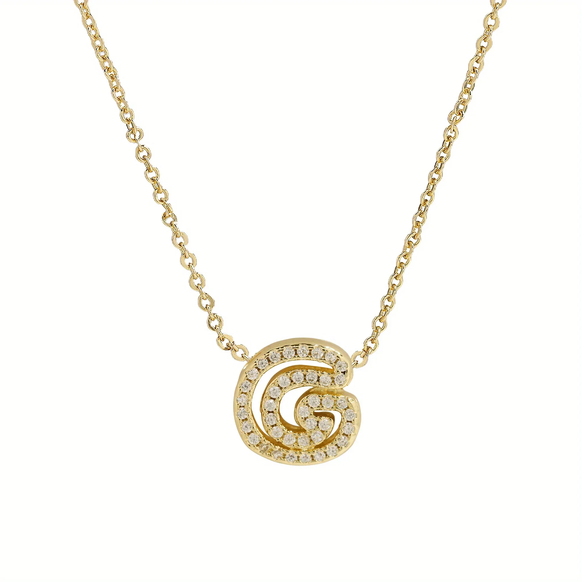 A-Z Diamond Initial Necklace - Image 8