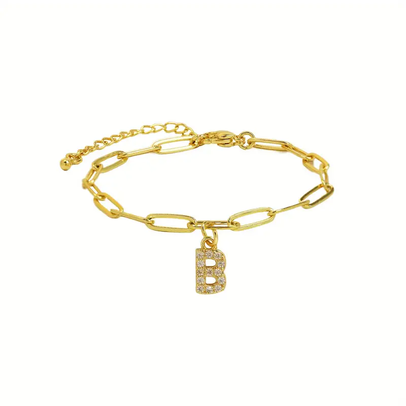 A-Z Initial Paperclip Bracelet - Image 3