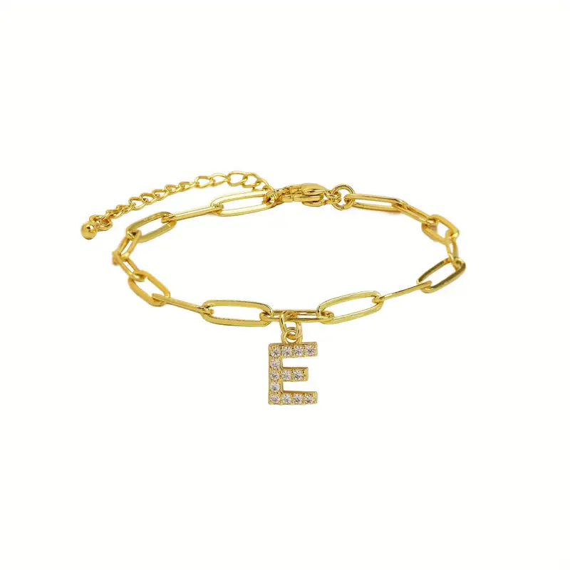 A-Z Initial Paperclip Bracelet - Image 6