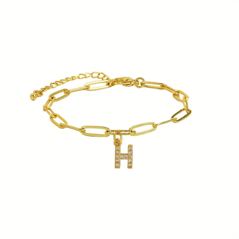 A-Z Initial Paperclip Bracelet - Image 9