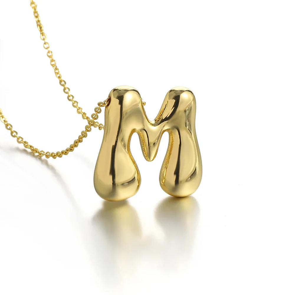 Chunky Letter Balloon Necklace - Image 15