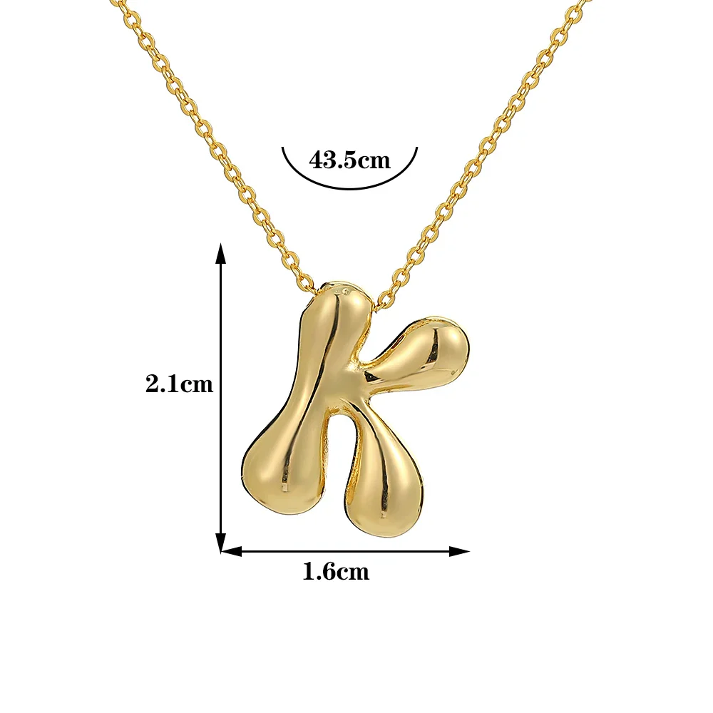 Chunky Letter Balloon Necklace - Image 29