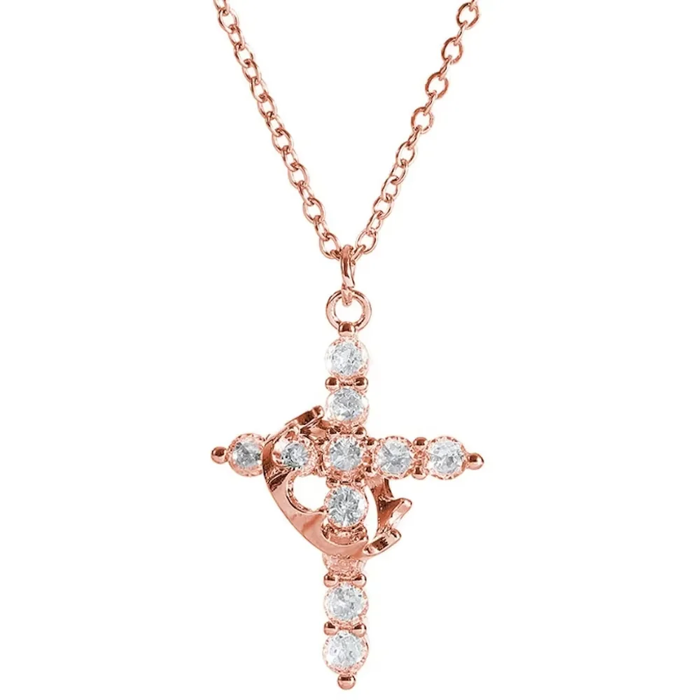 Crown Cross Necklace - Image 3