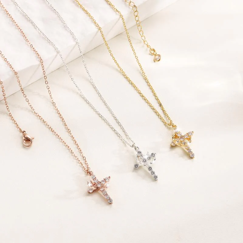 Crown Cross Necklace - Image 4