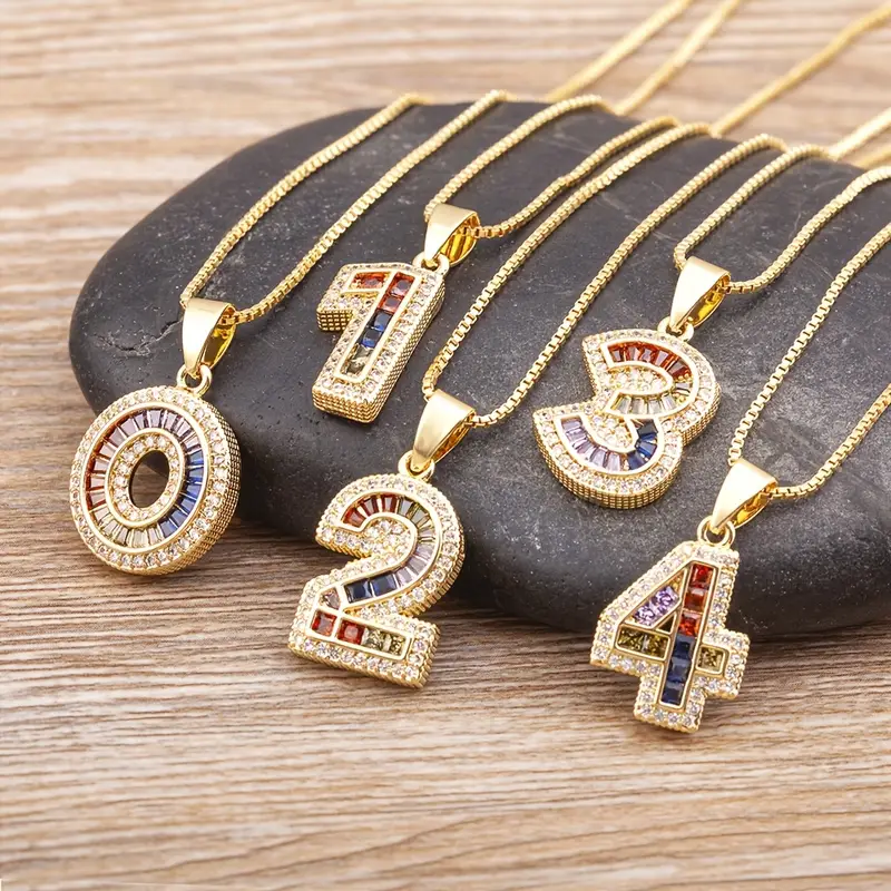 Luxe Number Rainbow Necklace - Image 12