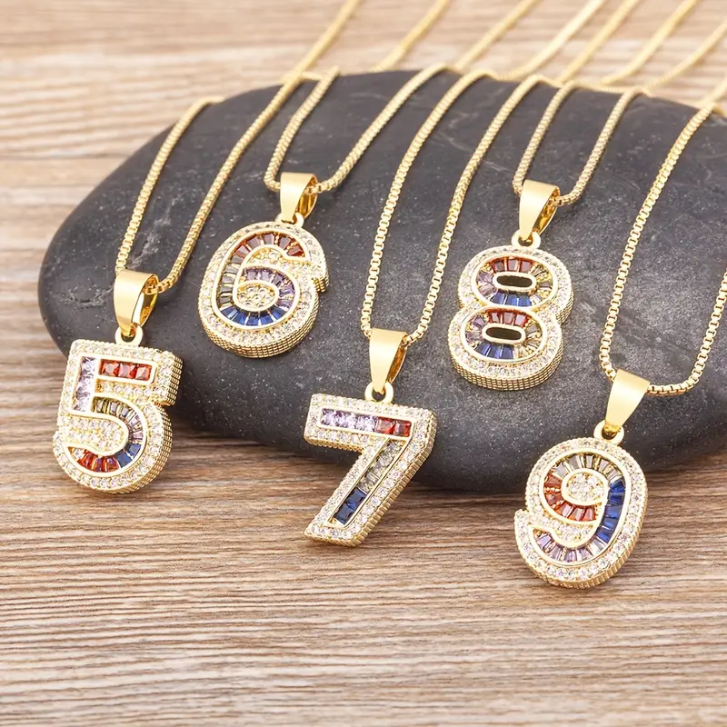 Luxe Number Rainbow Necklace - Image 13