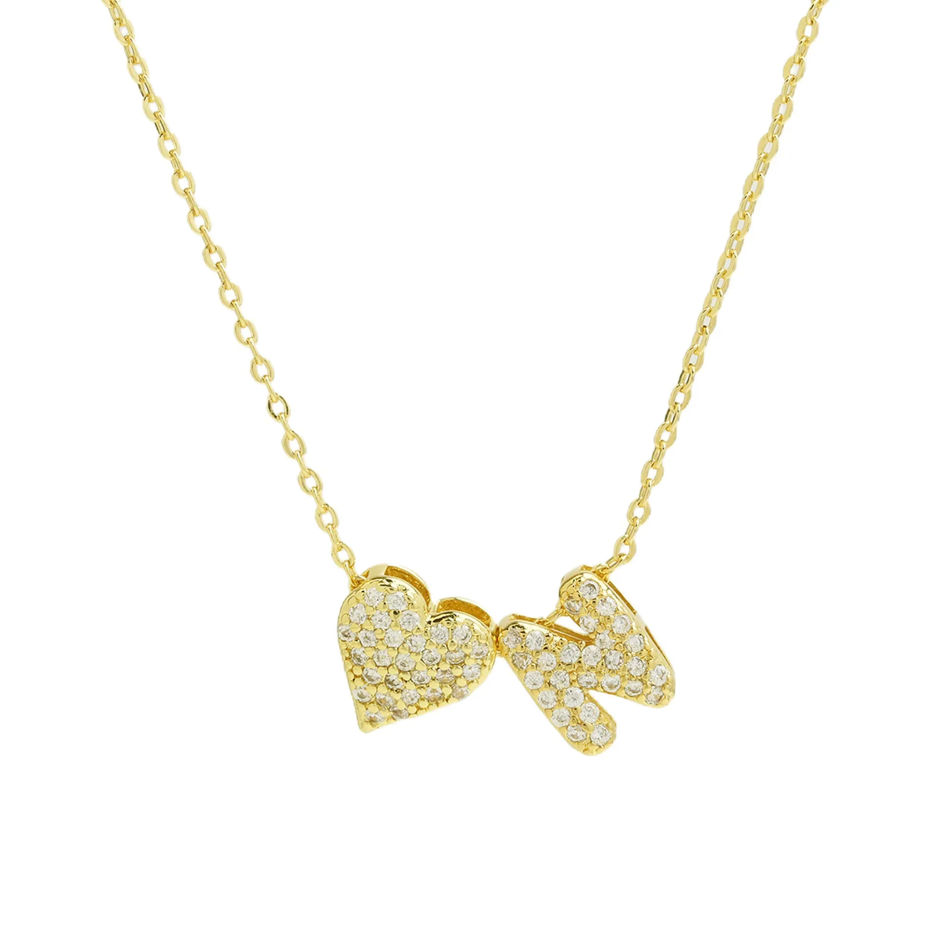 A-Z Tiny Heart Initial Necklace - Image 16