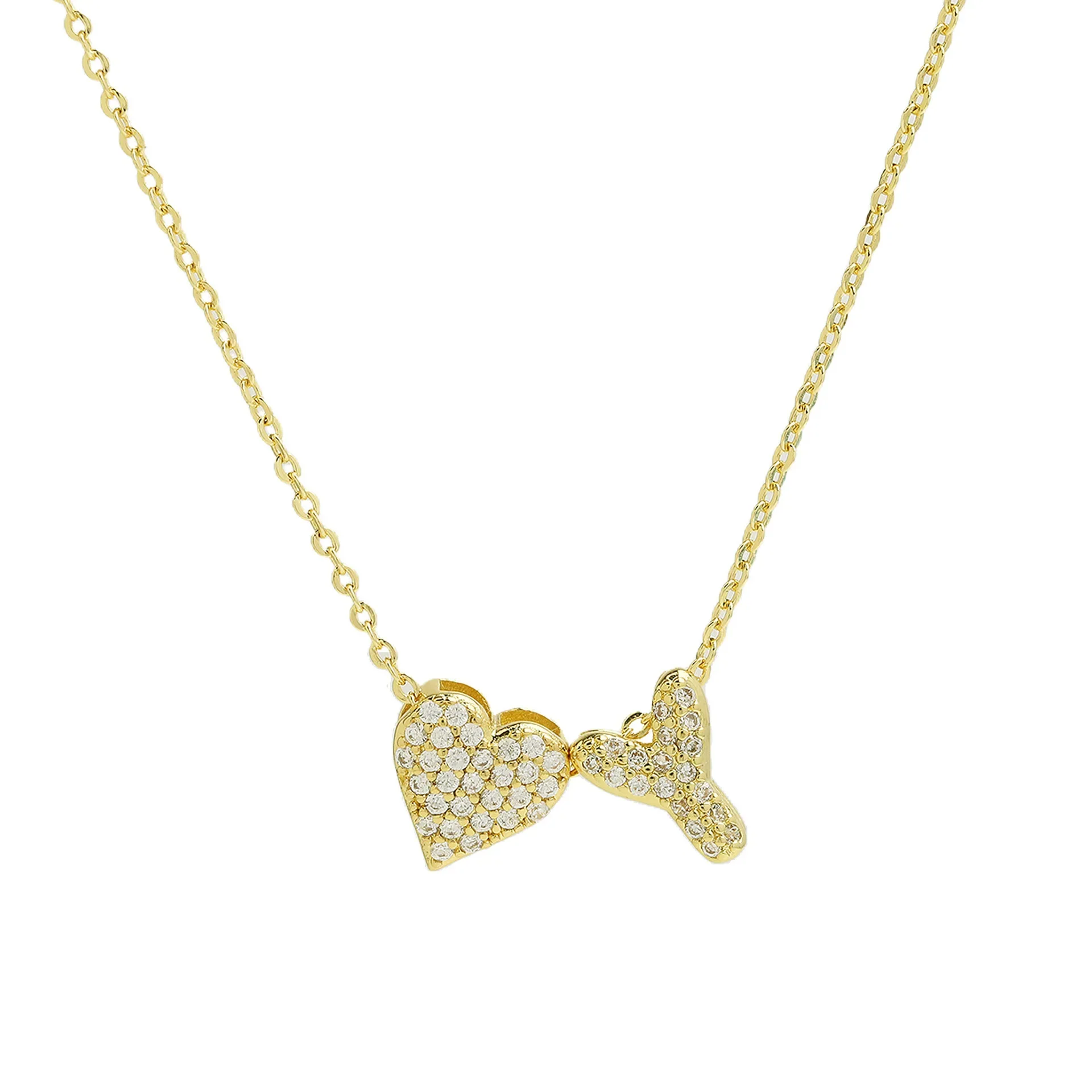 A-Z Tiny Heart Initial Necklace - Image 27